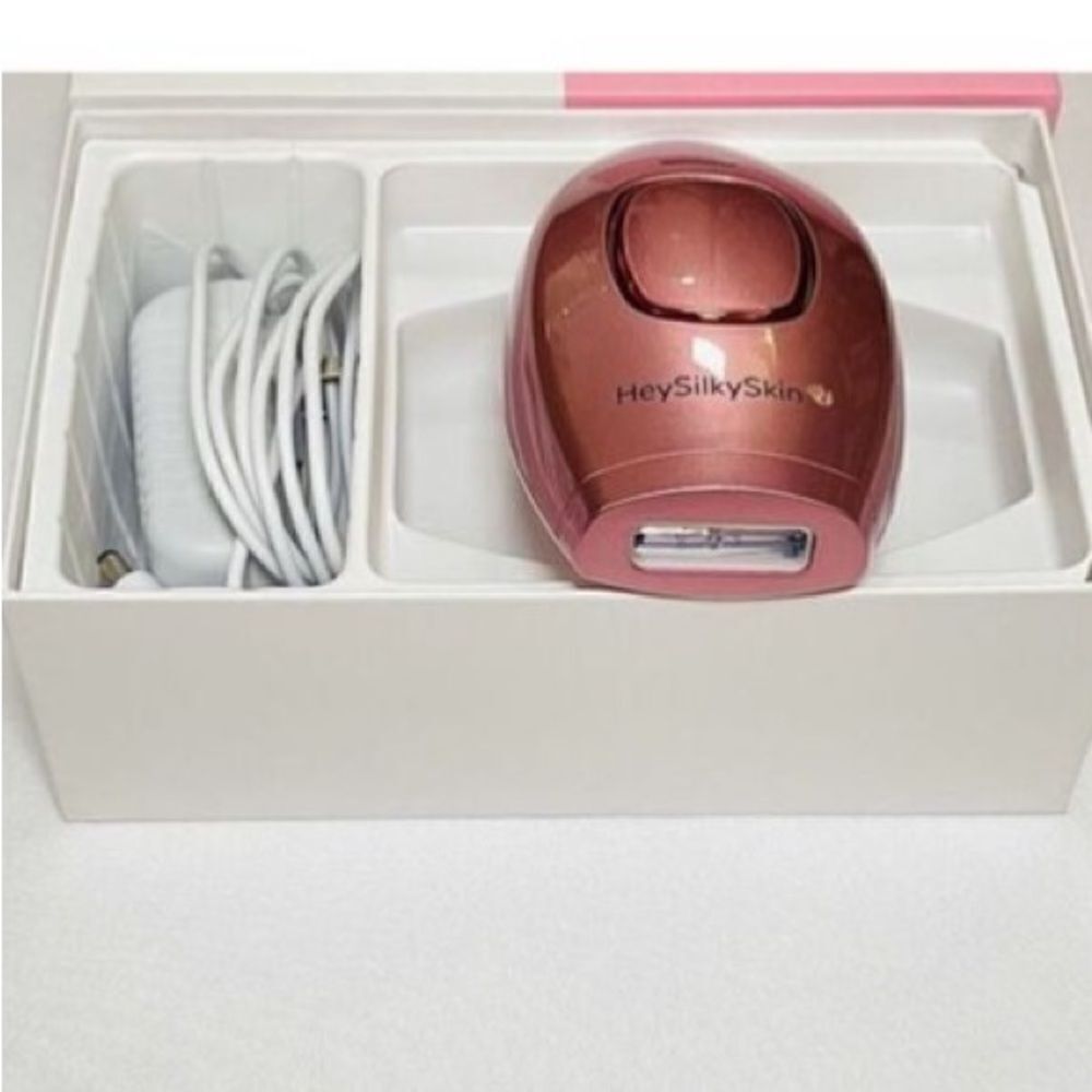 Hey Silky Skin Women's Advanced IPL Hair Removal Handset Rose Gold Pink New - Picture 15 of 15
